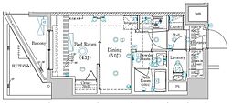 ラフィスタ北綾瀬 1DKの間取図画像