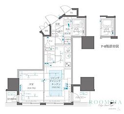 ZOOM信濃町 1LDKの間取図画像