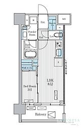 Terra蚕糸の森 1LDKの間取図画像