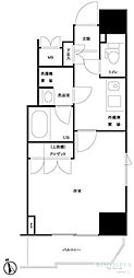 ルーブル新宿原町 1Kの間取図画像