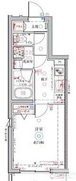 CREVISTA氷川台 1Kの間取図画像