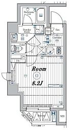 MAKESDESIGN板橋本町2 1Kの間取図画像