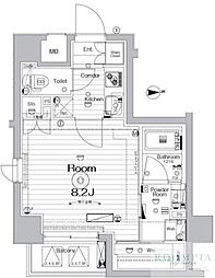 MAKESDESIGN住吉3 1Kの間取図画像