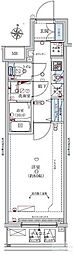 レグジー清澄白河 1Kの間取図画像