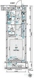 メインステージ都立家政 1Kの間取図画像