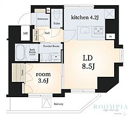 Log本所吾妻橋 1LDKの間取図画像