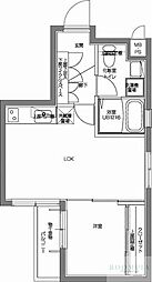 PatinaV代々木上原 1LDKの間取図画像