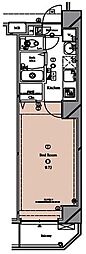 TRADIS日暮里E 1Kの間取図画像