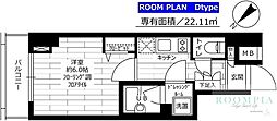 グランドコンシェルジュ早稲田 1Kの間取図画像