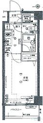 スパシエアルマール浮間公園 1Kの間取図画像