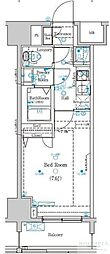 グランシアタワー亀戸 1Kの間取図画像