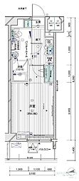 MAINSTAGE大山2 1Kの間取図画像