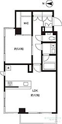 YOTSUYADUPLEXD-R 1LDKの間取図画像
