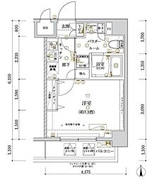 ARCOBALENOKAMEIDO 1Kの間取図画像