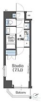 リージア中野新橋 1303 ｜ 東京都中野区弥生町４丁目7-14（賃貸マンション1K・13階・25.03㎡） その2