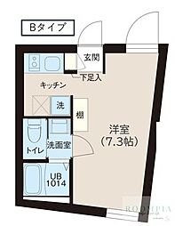 レピュア落合南長崎駅前 1階1Kの間取り