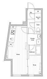 EDIT文京千石II 1階1LDKの間取り