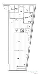 EDIT文京千石II 2階1LDKの間取り