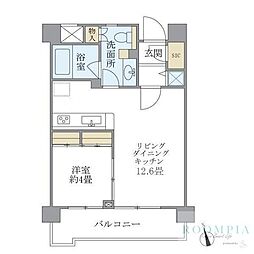 プレミアコンフォート西荻窪 3階1LDKの間取り