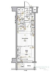 PREMIUM CUBE 池袋本町 5階1DKの間取り
