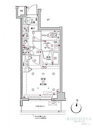 クレイシア板橋本町 5階1Kの間取り