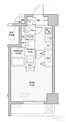 レジデンス北大塚 4階1Kの間取り