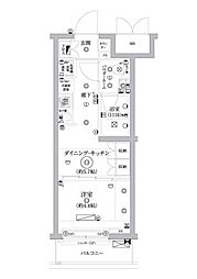 セジョリ鵜の木 2階1DKの間取り