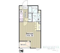 ゼルコバ上高井戸 3階1Kの間取り