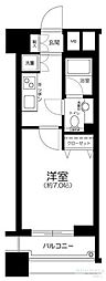ファーストリアルタワー新宿 1Kの間取図画像