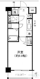 プレール・ドゥーク清澄白河 1Kの間取図画像