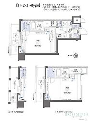 ZOOM板橋大山 1Kの間取図画像
