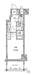 ARTESSIMORILLIA 1Kの間取図画像
