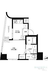 Reno新宿若松町 1Kの間取図画像