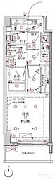 クレイシア板橋本町 1Kの間取図画像