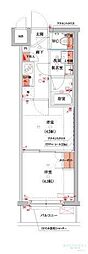 ハーモニーレジデンス池袋ウエスト 2Kの間取図画像