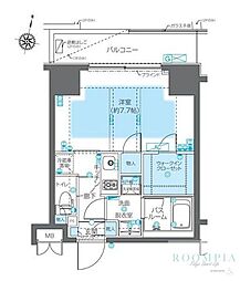 ZOOM神宮前 1Kの間取図画像