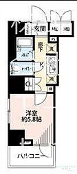 ランドステージ両国 1Kの間取図画像