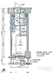メインステージ小竹向原 1Kの間取図画像