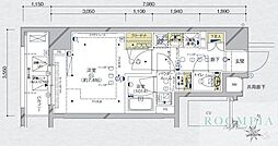 メインステージ板橋本町駅前2 1Kの間取図画像