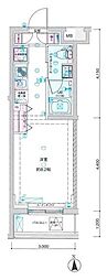 ジェノヴィア東向島3スカイガーデン ワンルームの間取図画像