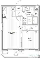アーバンパーク六町 1LDKの間取図画像