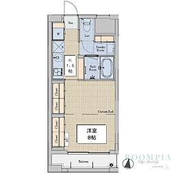 SPiCA 1Kの間取図画像