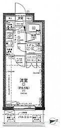 パレステュディオVIDA文京南 1Kの間取図画像