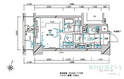 メインステージ板橋本町駅前2 1Kの間取図画像