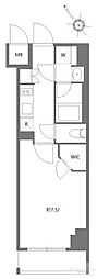 KDXレジデンス豊洲 1Kの間取図画像