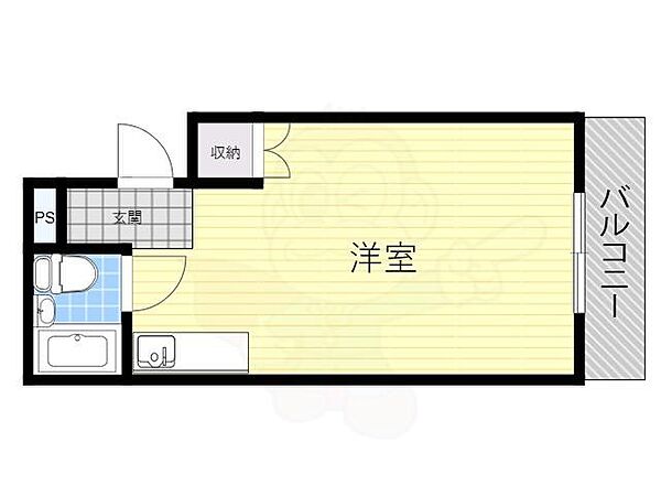 キャロル江坂 ｜大阪府吹田市江坂町１丁目(賃貸マンション1R・3階・24.30㎡)の写真 その2