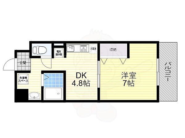 第17関根マンション ｜大阪府吹田市南金田２丁目(賃貸マンション1DK・8階・28.74㎡)の写真 その2