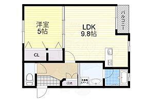 コートヤードハウス石橋  ｜ 大阪府池田市石橋３丁目（賃貸マンション1LDK・2階・38.79㎡） その2