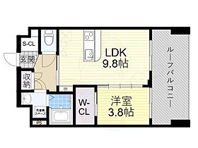 Luxe服部天神  ｜ 大阪府豊中市服部本町３丁目（賃貸マンション1LDK・6階・38.34㎡） その2