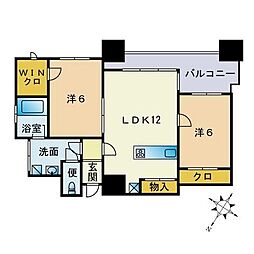 間取図画像 2LDK